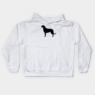 Irish Wolfhound Silhouette Kids Hoodie